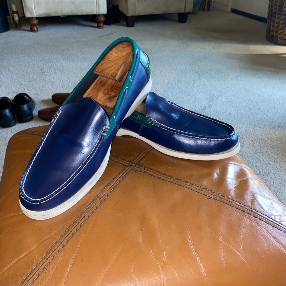 Polo Ralph Lauren Barx Two-Toned Leather Boat Shoe Size 11D🔥 - Picture 4 of 10